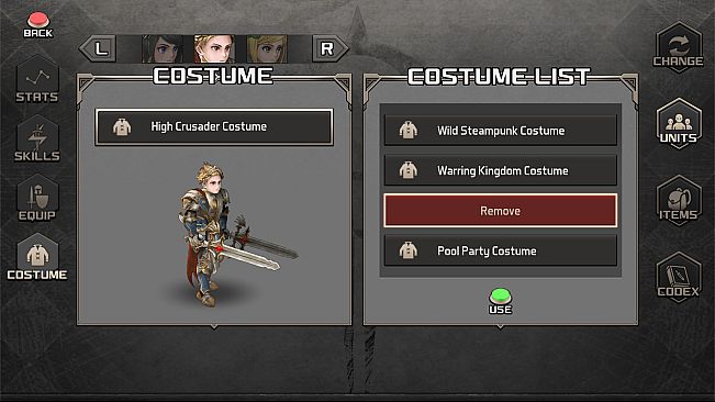 Azure Saga: Pathfinder - High Crusader Costume Pack