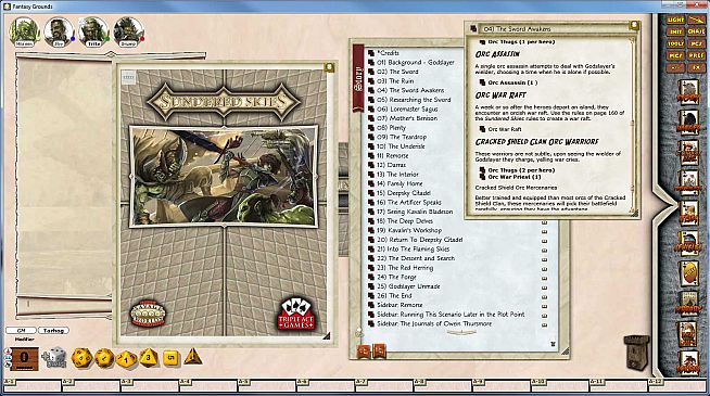 Fantasy Grounds - Sundered Skies #3 Blade of Destiny
