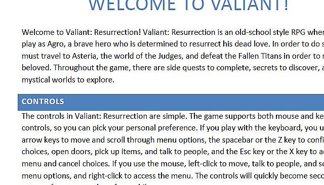 Official Guide - Valiant