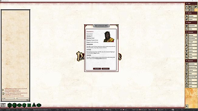 Fantasy Grounds - Pathfinder 2 RPG - Deck of Endless NPCs