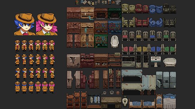 RPG Maker MV - Haunted Residences Assets