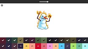 RETRO-PIXEL COLOR PALETTE: Color by Number