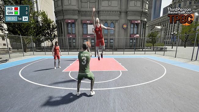 Third Person Basketball Court