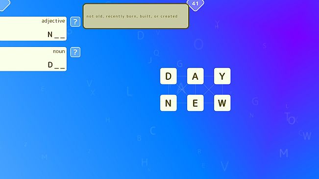 Mini Words - minimalist puzzle