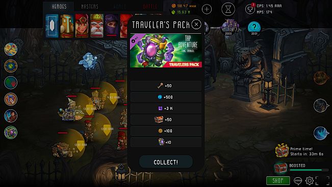 Tap Adventure: Time Travel - Traveler's Pack