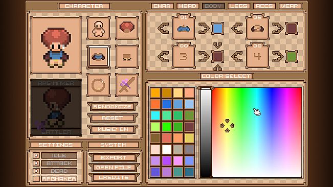 Retro Character Creator Tool