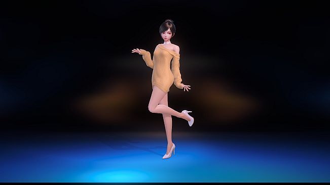 Angel Legion-DLC Off-Shoulder Sweater (Yellow)