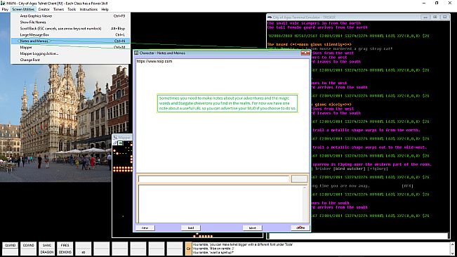 City of Ages: Picture Supportive Text MUD (server and client included)