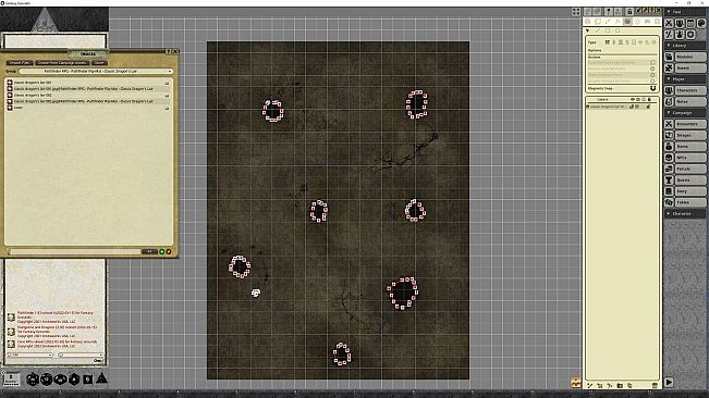 Fantasy Grounds - Pathfinder RPG - Pathfinder Flip-Mat - Classic Dragon's Lair