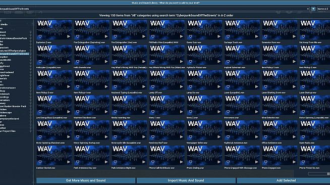 GameGuru MAX Cyberpunk Audio Booster Pack - Sounds of the Streets