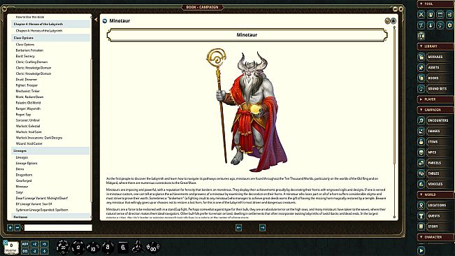 Fantasy Grounds - Labyrinth Worldbook - Players Guide Only
