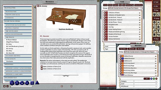 Fantasy Grounds - Pathfinder 2 RPG - Pathfinder Society Scenario #3-16: Escape from Oppara