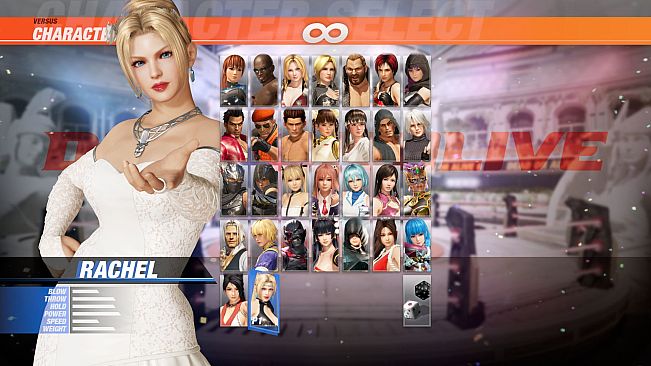 DOA6 Character Rachel + Debut Costume Set