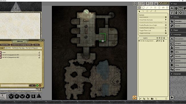 Fantasy Grounds - Pathfinder RPG - Pathfinder Flip-Mat: The Fall of Plaguestone