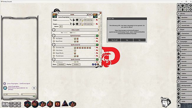 Fantasy Grounds - D&D Player's Handbook - Syrinscape Sound Link Pack