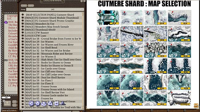 Fantasy Grounds - Meanders Map Pack: Cutmere Shard (Map Pack)