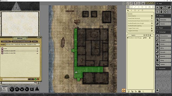 Fantasy Grounds - Pathfinder RPG - Pathfinder Flip-Mat: Troubles in Otari
