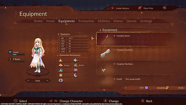 Super Neptunia RPG [Cosplay Series] Equipment Set