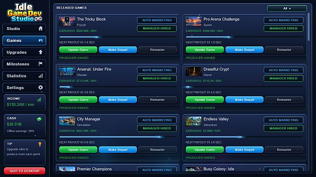 Idle Game Dev Studio