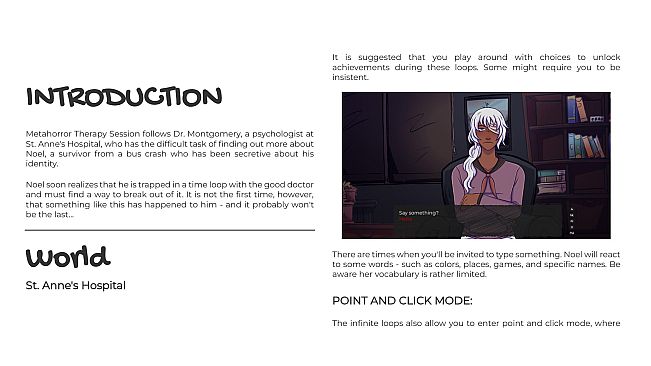 Metahorror Therapy Session: Hintbook & Lorebook