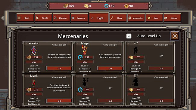 Monster Looter - Auto Level Up