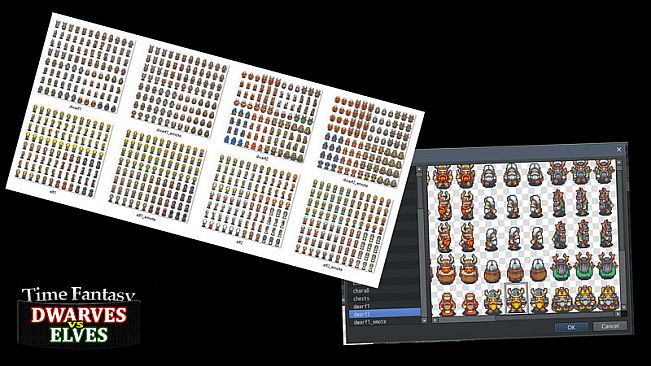 RPG Maker MZ - Time Fantasy Add-on: Dwarves Vs Elves