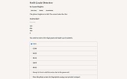 Sixth Grade Detective