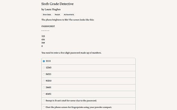 Sixth Grade Detective