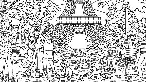 100 Cats Lost In World Find & Color