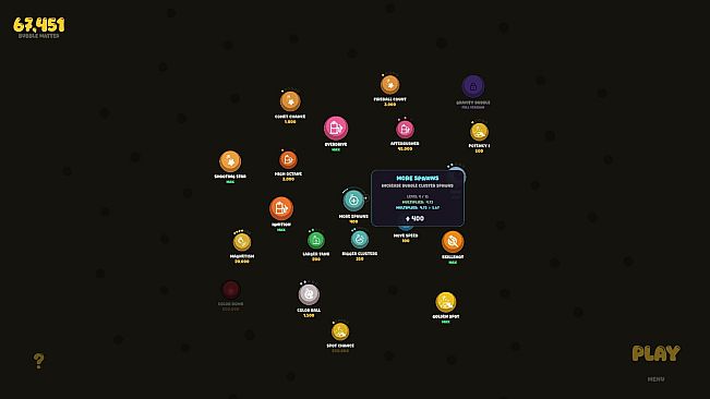 Bubble Shooter but In Space and Incremental