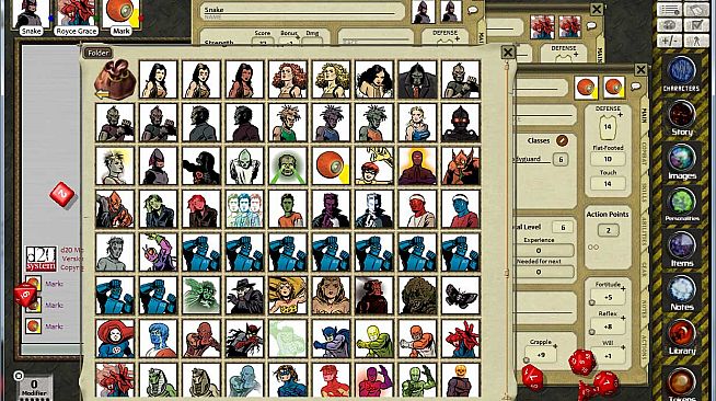 Fantasy Grounds - Fiery Dragon Modern & Sci-Fi Token and Portrait Pack