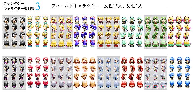 RPG Maker MV - Fantasy Character Pack 3