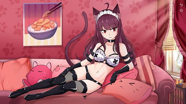 Neko Maid in underwear 18+