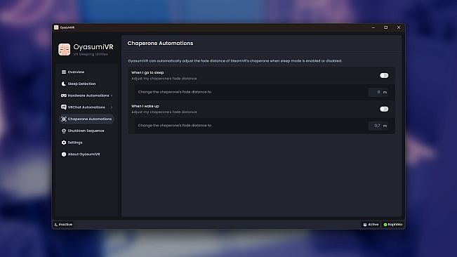 OyasumiVR - VR Sleeping Utilities