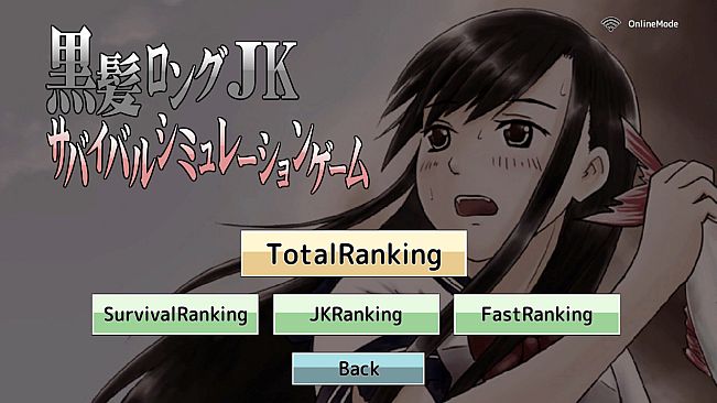 Long Black-Haired Schoolgirl Survival Simulation Game