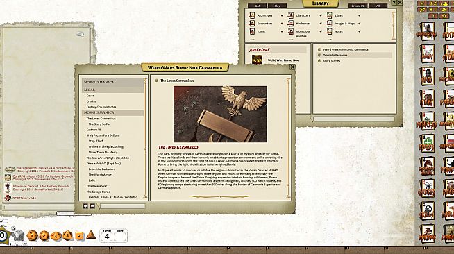 Fantasy Grounds - Weird Wars Rome: Nox Germanica (Savage Worlds)