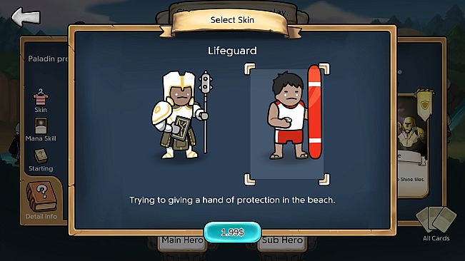 3 Minute Heroes - Lifeguard (Paladin Skin)