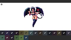 Pixel Art Monster - Color by Number