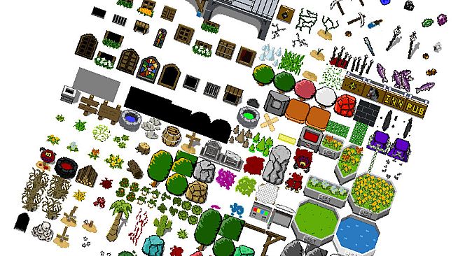 RPG Maker MZ - Pixel Pack 1 Characters - Faces - Tilesets