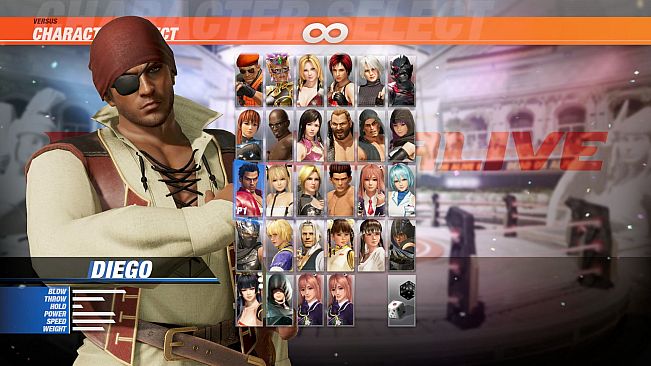 DOA6 Pirates of the 7 Seas Costume Vol.1 - Diego