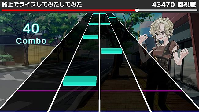 動画で聞くあの曲でリズムゲーム