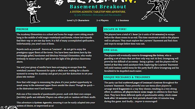 Leximan - Basement Breakout Mini Campaign