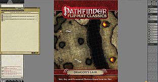 Fantasy Grounds - Pathfinder RPG - Pathfinder Flip-Mat - Classic Dragon's Lair