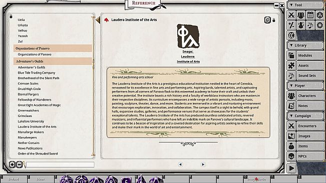 Fantasy Grounds - Panovo Player's Primer