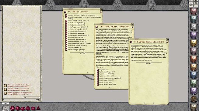 Fantasy Grounds - Mythic Monsters #2: Molds, Slimes, and Fungi (PFRPG)
