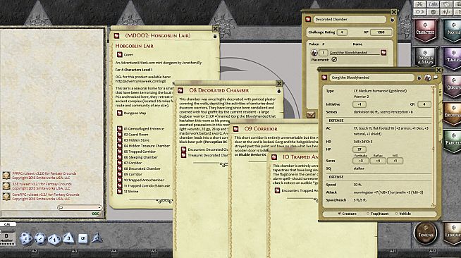 Fantasy Grounds -  Mini-Dungeon #002: Hobgoblin Lair (PFRPG)