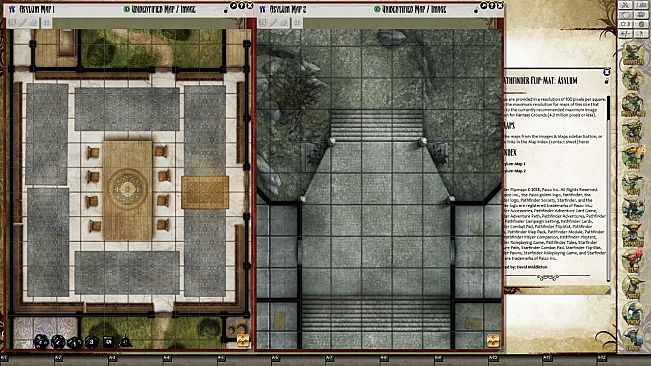 Fantasy Grounds - Pathfinder Flip-Mat: Asylum (Map Pack)