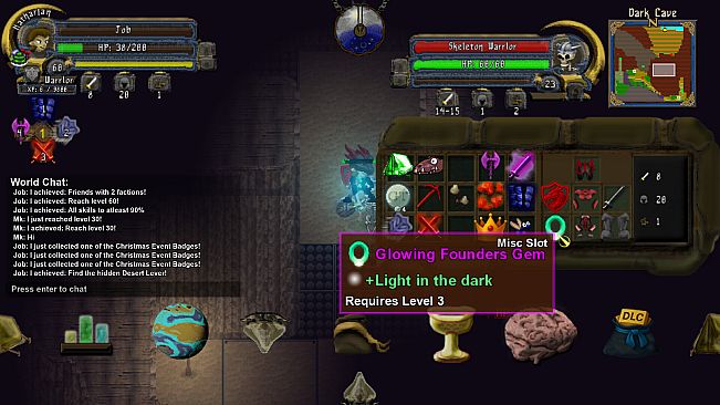 Swords & Crystals - Glowing Founders Gem