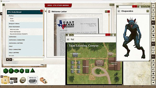 Fantasy Grounds - East Texas University: Study Abroad