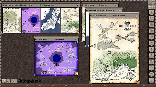 Fantasy Grounds - Rise of the Drow Map Pack (Map Pack)